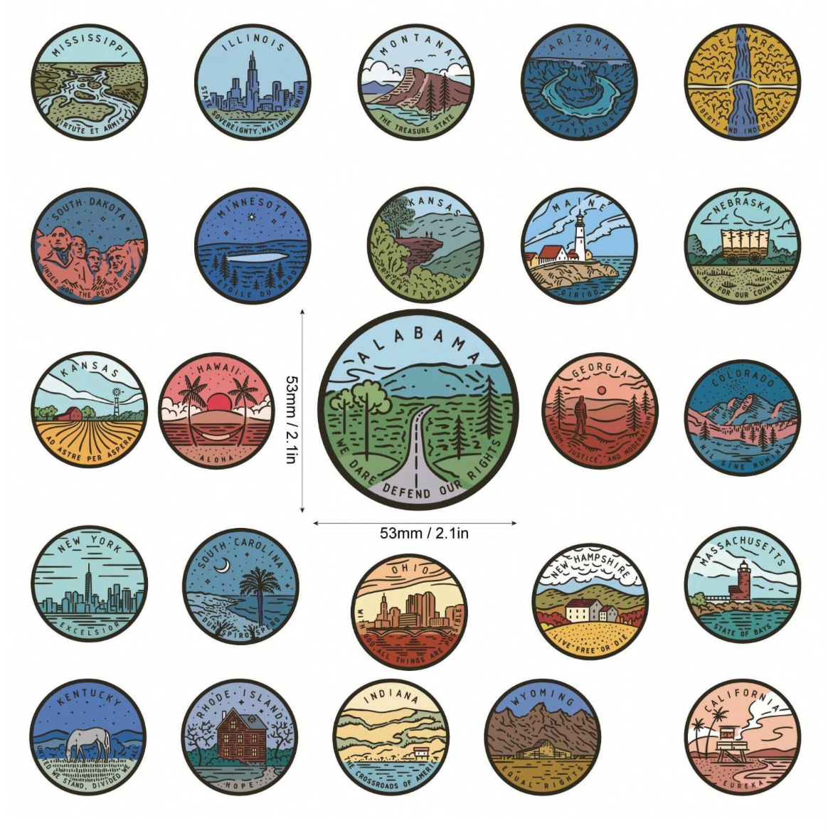 Across the USA - Sticker Pack